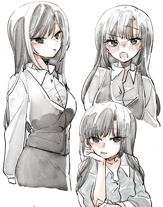 「office lady」 illustration images(Latest)｜5pages