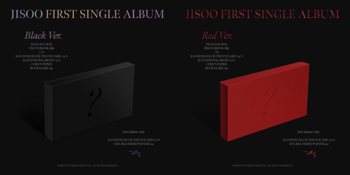2soopremacist's tweet photo. ✨ JISOO FIRST SINGLE ALBUM GIVEAWAY✨

2 winners !!!
(1 red and 1 black ver)

- must be subscribed to jisoo's yt channel (reply with ss/proof)
- rt and like
- will end on March 31

💜♥️🖤 https://t.co/DCKXX0Ra0y