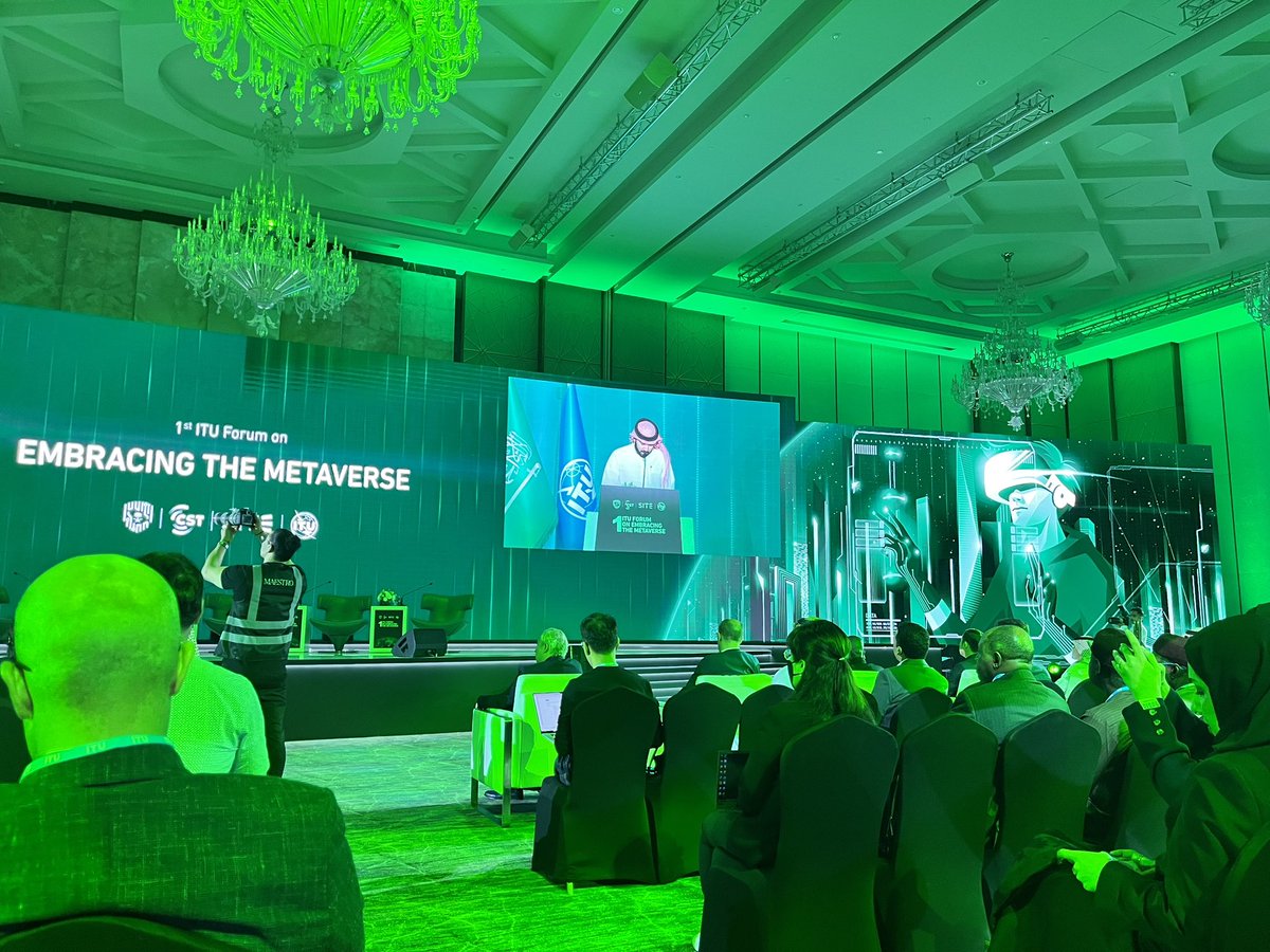 #ITU #EmbracingtheMetaverse in #Riyadh #SaudiArabia happening now - live stream available !
