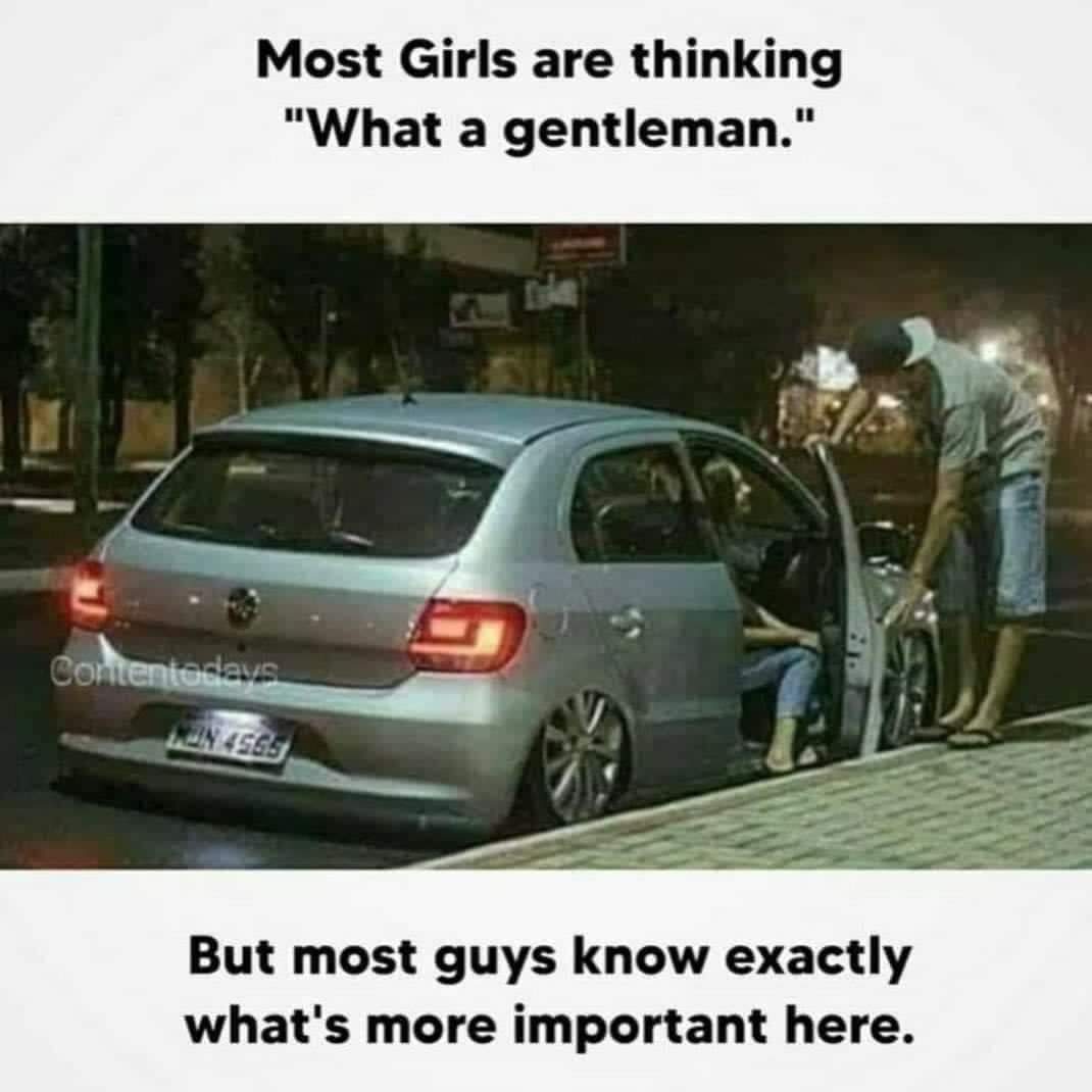 Everyone knows except her. Lol
# my  car comes First. 
#gentleman #car #dating