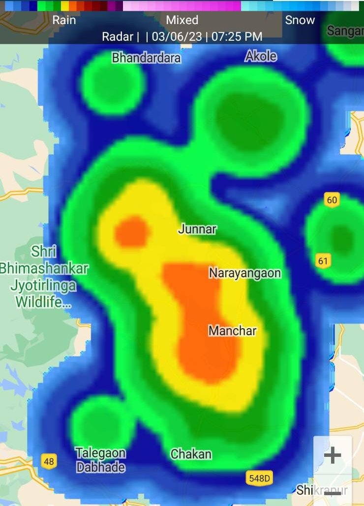 meet_abhijit's tweet photo. As #predicted N #Pune dt saw widespread #Thunderstorm

24hr #Rainfall on 7-3-23

#Aundhe 37mm
#Ambegaon 25
#Dimbe 24
#Khireshwar 23
#Manikdoh &amp; #Koliye 21
#Andhra #Dam 15
#PimpalgaonJoga 13
#Nigade 12
#Talegaon 14
#Chakasman 10
#Naryangaon 9
#Pawana &amp; #Junnar 8
#Kamshet 7
#SVJR 4 https://t.co/OgHWuyx4ui