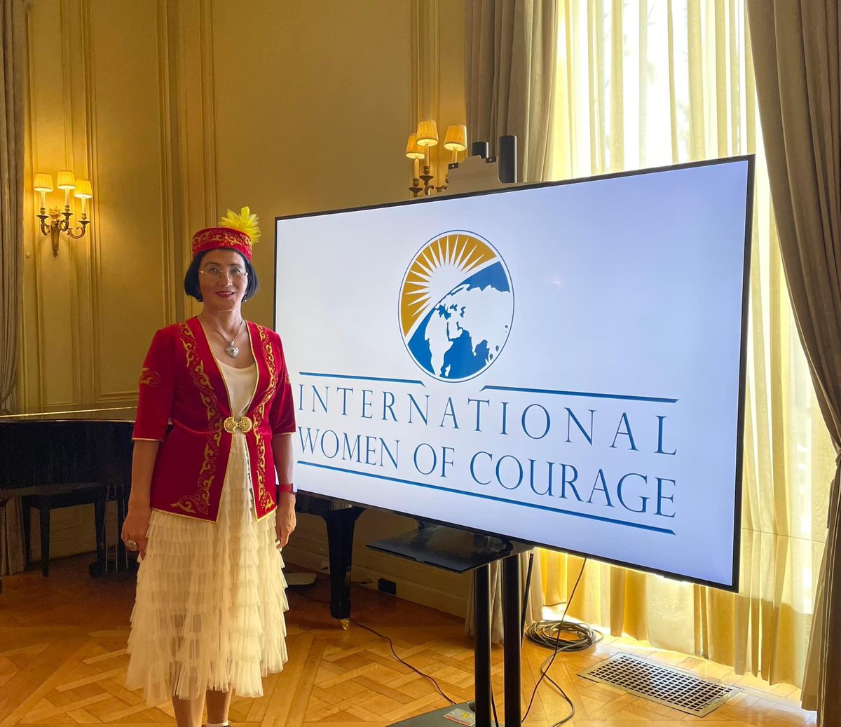 nhc_no's tweet photo. The Norwegian Helsinki Committee congratulates our #Kazakhstan partner Bakhytzhan Toregozhina who is in DC receiving a well-deserved @StateDept Women of Courage Award for years of human rights activism and her tireless documentation work during January #Qantar2022 events. https://t.co/z8TAFNfz6q