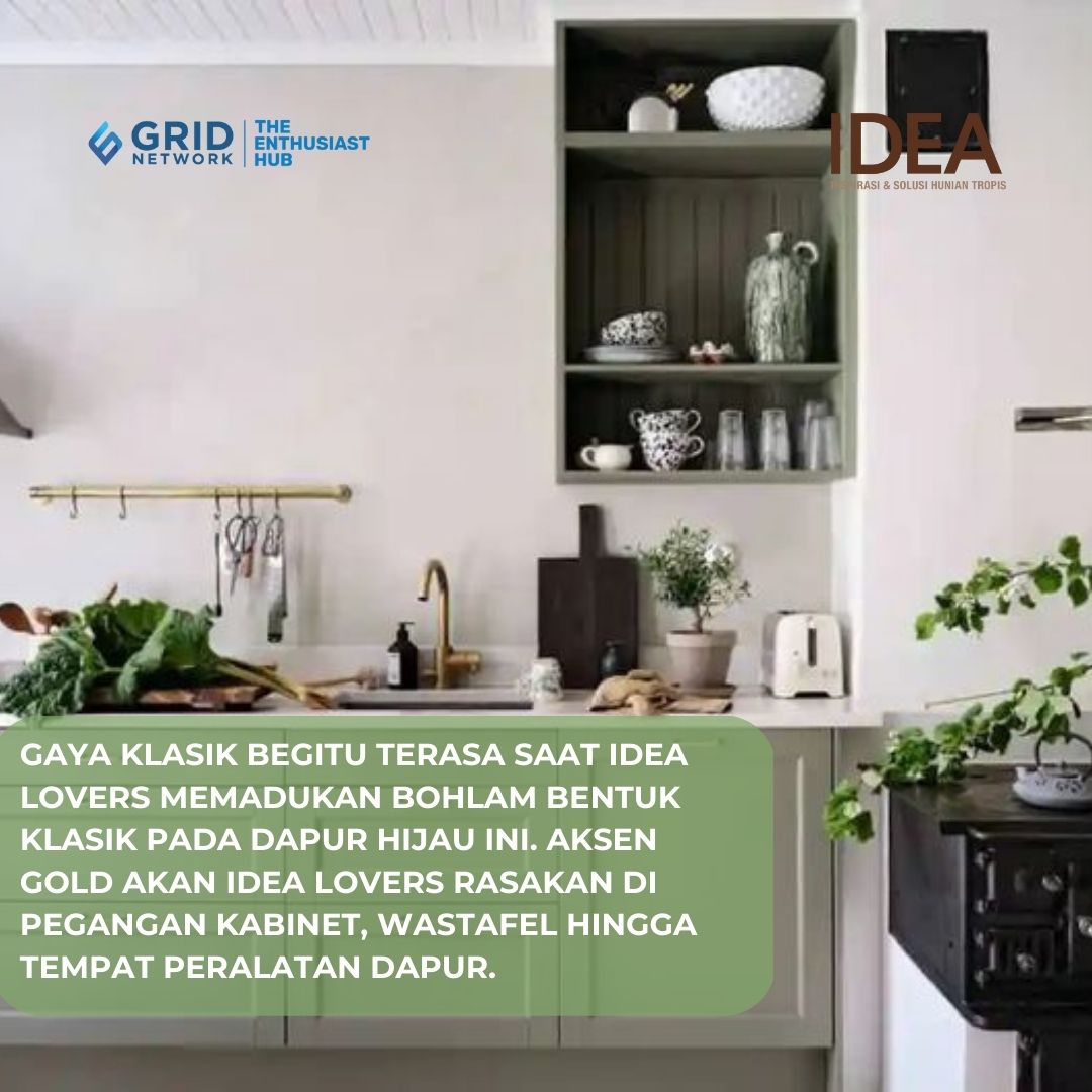 iDEAOnline's tweet photo. Siapa sangka dapur warna hijau sage bikin masak makin rileks tapi tetap semangat. Ini inspirasinya!

Selengkapnya: https://t.co/s1nbirHb7a https://t.co/4QQLz1vFmA