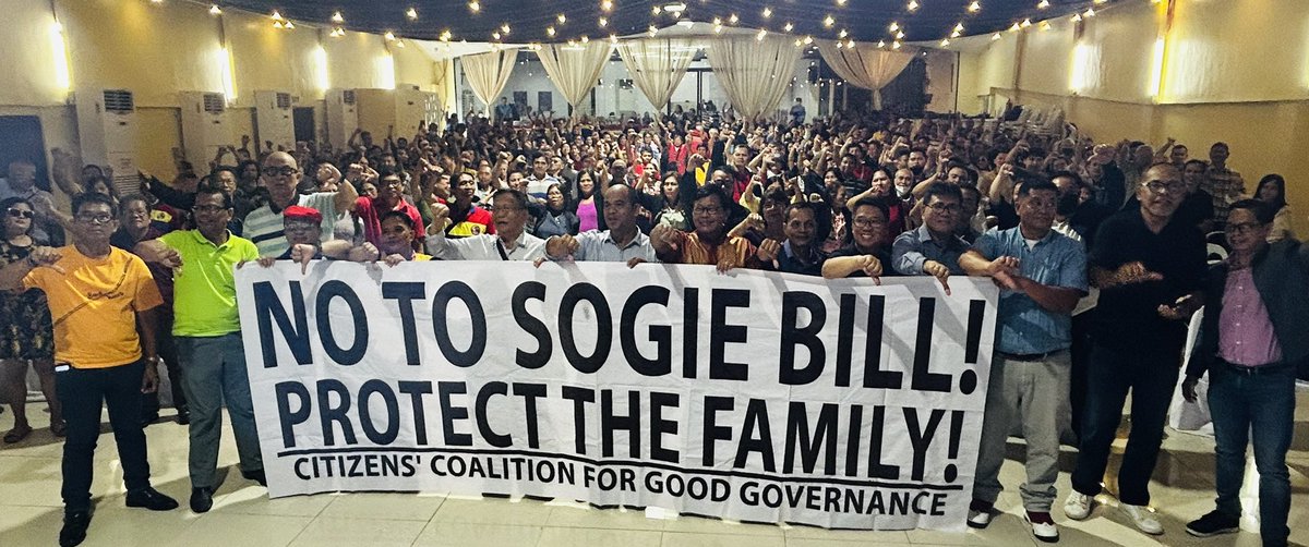 StanCCF's tweet photo. Nagkaka-isang sumisigaw sa CDO: NO TO SOGIE BILL! Mga pastor ng ibat-ibang simbahan @migzzubiri @SayChiz @sonnyangara @piacayetano @SenatorBinay @SenGracePOE @senatorjoelv @loren_legarda
@WinGatchalian74
@SenImeeMarcos
@SenRobinhood @Cynthia_Villar
@Koko_Pimentel @SenatorRevilla https://t.co/cOXoyrt6IE