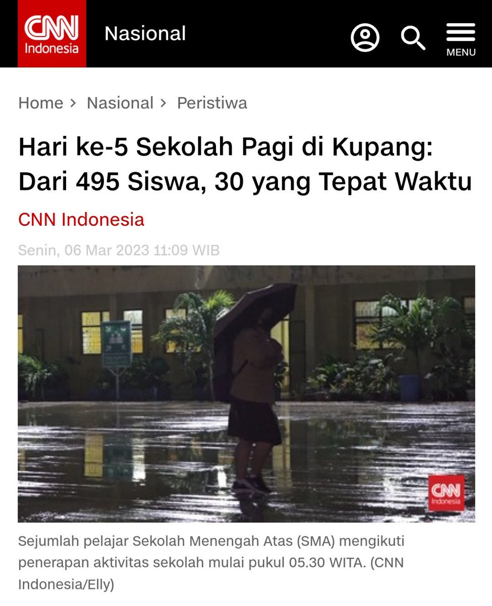 Dis! Yang masuk jam 7 aja masih banyak yang gak tepat waktu lah ini jam 5 😭