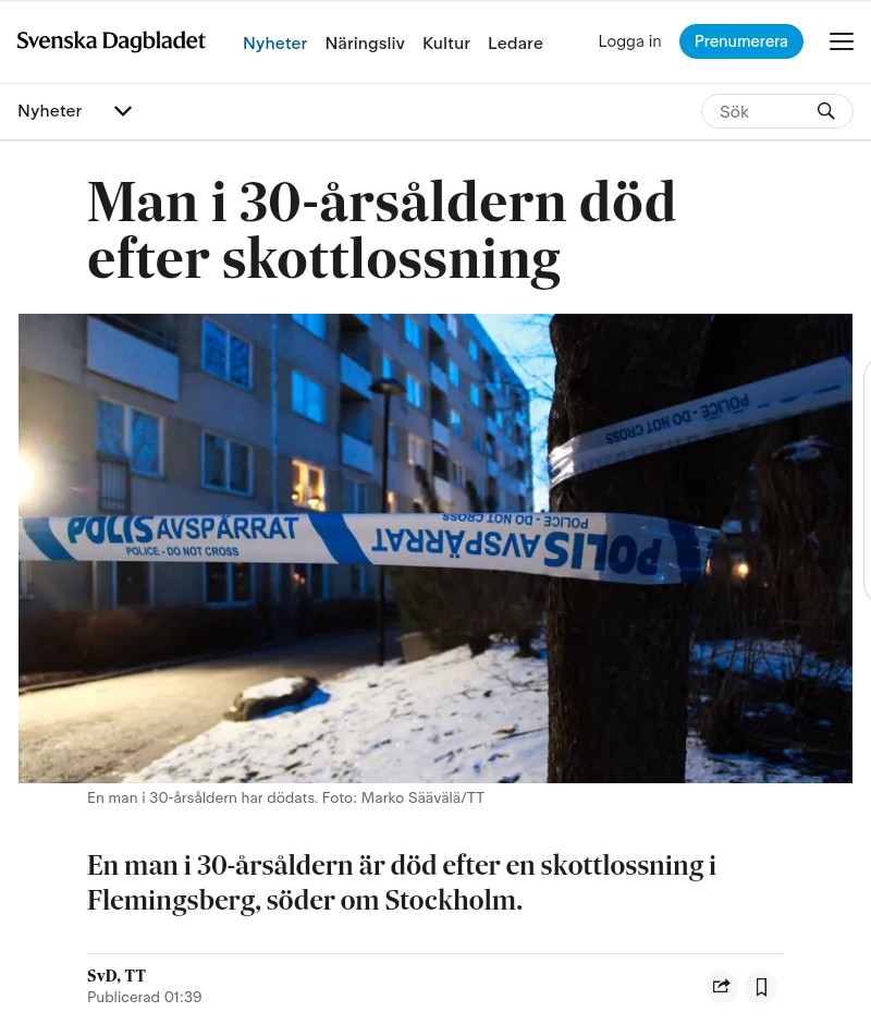 KentEklund's tweet photo. God morgon @RichardJomshof. Jag lovade ju i går kväll att återkomma med det senaste vad gäller skjutningar. Det blev två i natt. En död och en skadad. Blir det kanelbulle i dag? https://t.co/eNf1RJJnDA