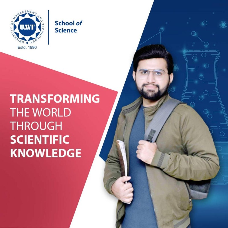 UMTOfficial's tweet photo. UMT SSC - School of Science prepares the next generation of scientists through education and multidisciplinary research geared towards creating future technologies.

Apply Now!

042 111 868 868 | admissions@umt.edu.pk

#BeSuccessReady