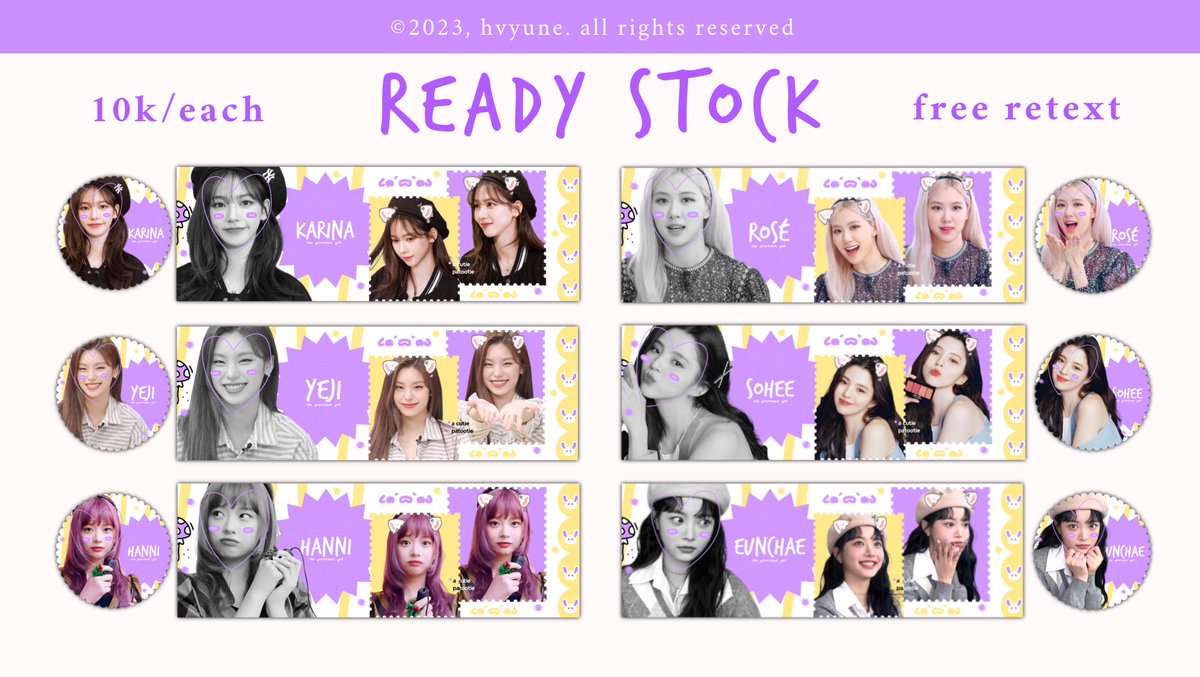 help RT ya, thankies! ♡

☆: hi hi, jeyana is selling this cute ready stock layout! harganya 10k/each, free retext &amp; ava png only. payment via QRIS. kalau mau take boleh langsung sebut nama charanya ke dm yaa. yuk jajan😸🫶🏻

#zonauang  #zonaba