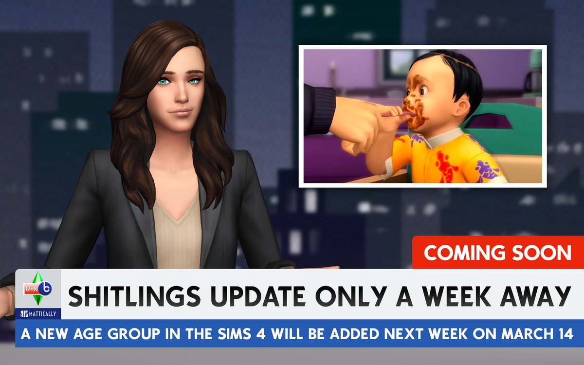 SimMattically's tweet photo. The infants update is just a week away! https://t.co/daWvSqAwcA