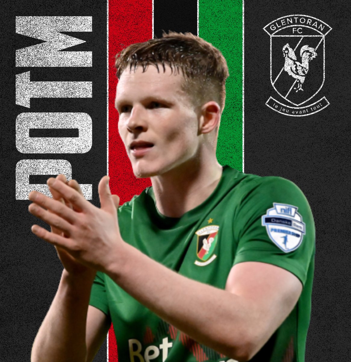 Glentoran's tweet photo. 🥁 Our February Player of the Month...
📊 With 45% of the vote
💥 𝗧𝗘𝗥𝗥𝗬 𝗗𝗘𝗩𝗟𝗜𝗡 💥 https://t.co/PmSlC1cSev