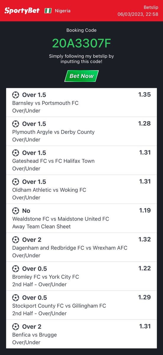 Bet of the day 🏆❤️