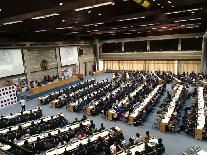 UnescoYouthKe's tweet photo. #HappeningNow 

Dr. Joel Ongoto, ag. Deputy Secretary general of research and mobilisation and program director of Social and Human Science at @NatcomUnescoKe addressing the delegates at 22nd Kenya Model United Nations this morning at UN complex Nairobi.
#KMUN23 https://t.co/lMcV3bxv6f