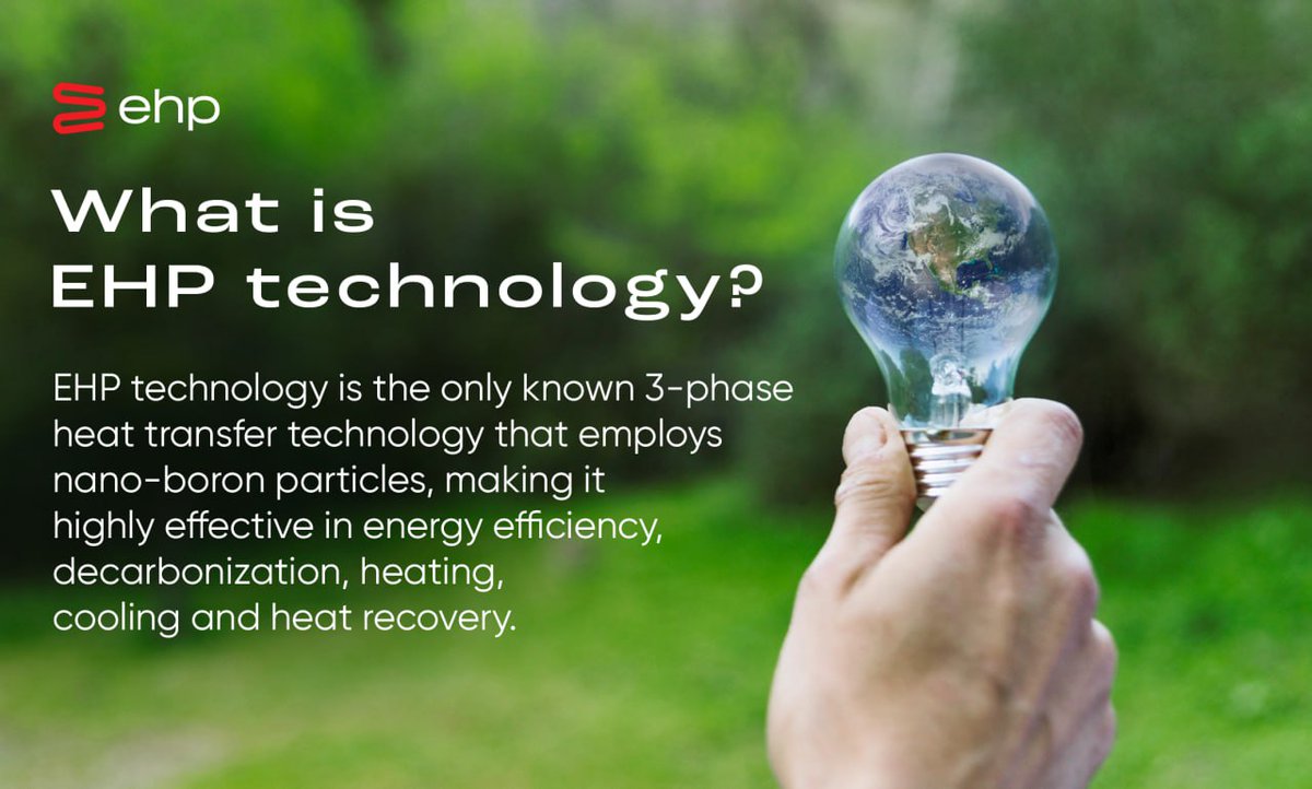 💡 What is EHP technology?

EHP Technologies has created and implemented a groundbreaking heat transfer technology called EHP, representing the fifth generation of this technology.

#ehptoken #renewableenergy #blockchain #heatingtechnology #coolingtechnology #decentralization