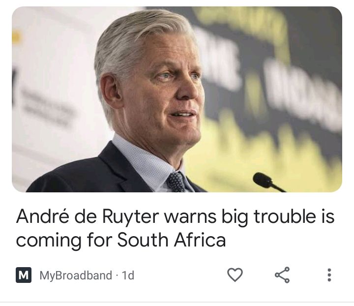 De Ruyter warns South Africa!