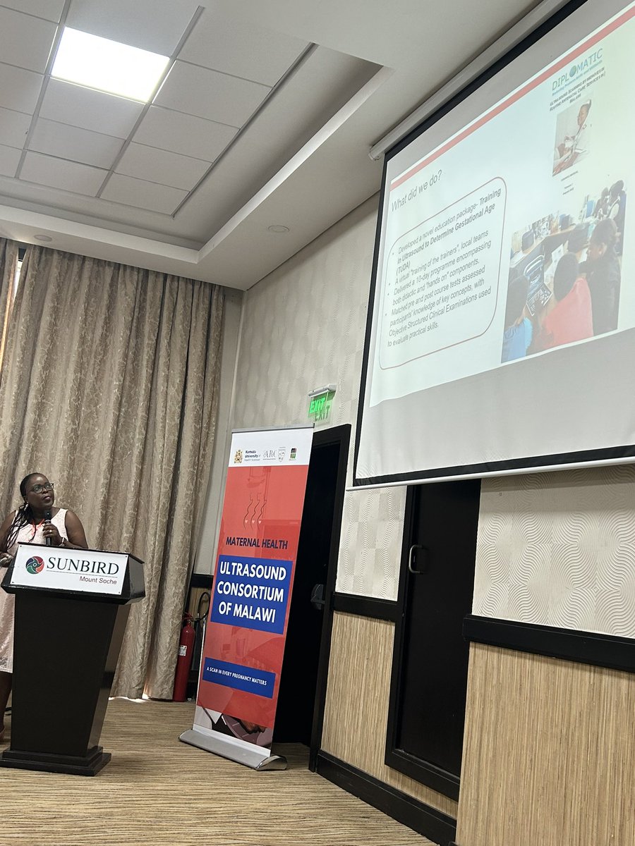 <a href="/NanelindaNm/">Assoc. Prof. Linda NM, RNM, PhD</a>  starting the long awaited   Maternal Ultrasound Consortium with  a presentation on the Diplomatic project. <a href="/JHP_Malawi/">Johns Hopkins Research Project</a>  @MlwTrust <a href="/Maternal_MLW/">Maternal and Fetal Health MLW</a> 
#MUC