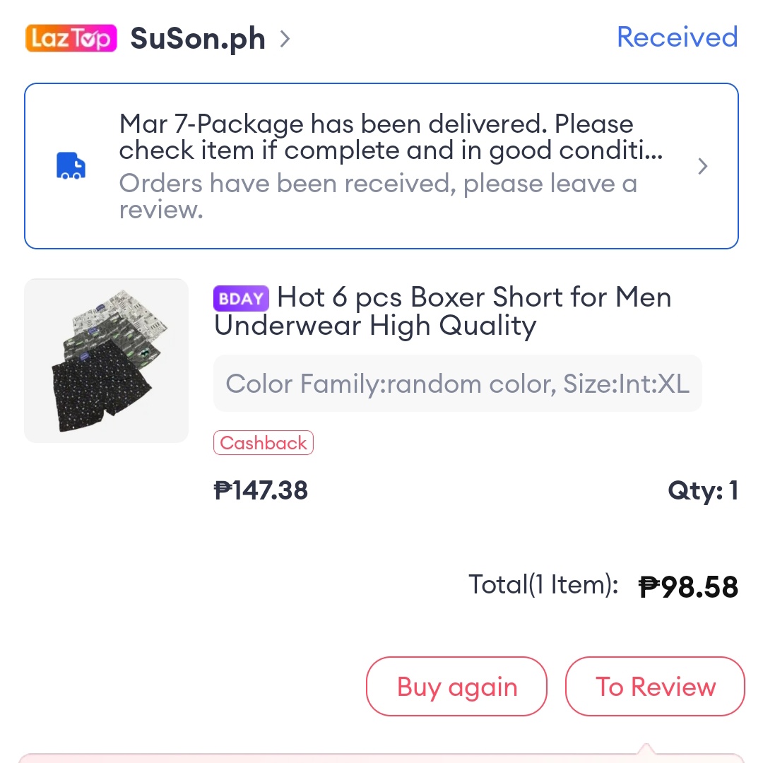 afritadaNFT's tweet photo. @LazadaPH Boxer shorts dahil pasukan na naman, hindi na pwede ang side a side b. Ang laki ng savings! #DailyBudolChallenge #DailyBudol #LazadaPH11Birthday https://t.co/gibwMMrP8N