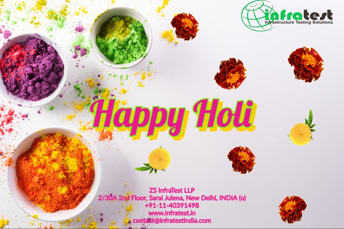 ZS_InfraTest's tweet photo. Happy Holi!

Wishing everyone a safe &amp; colourful Holi

#holi2023 #happyholi #India #zsinfratest #infratestindia #testingequipment #technology https://t.co/PqAGBthX6O