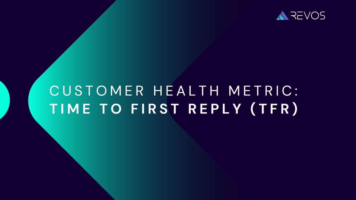 A customer health score metric that measures the time to first reply (TFR) is used to track the responsiveness of a customer service team. revos.ai/blog/customer-…
#tfr #timetofirstreply #metrics #kpi #salesforce #customersuccess  #customerhealth #customerhealthscore #crm #sales