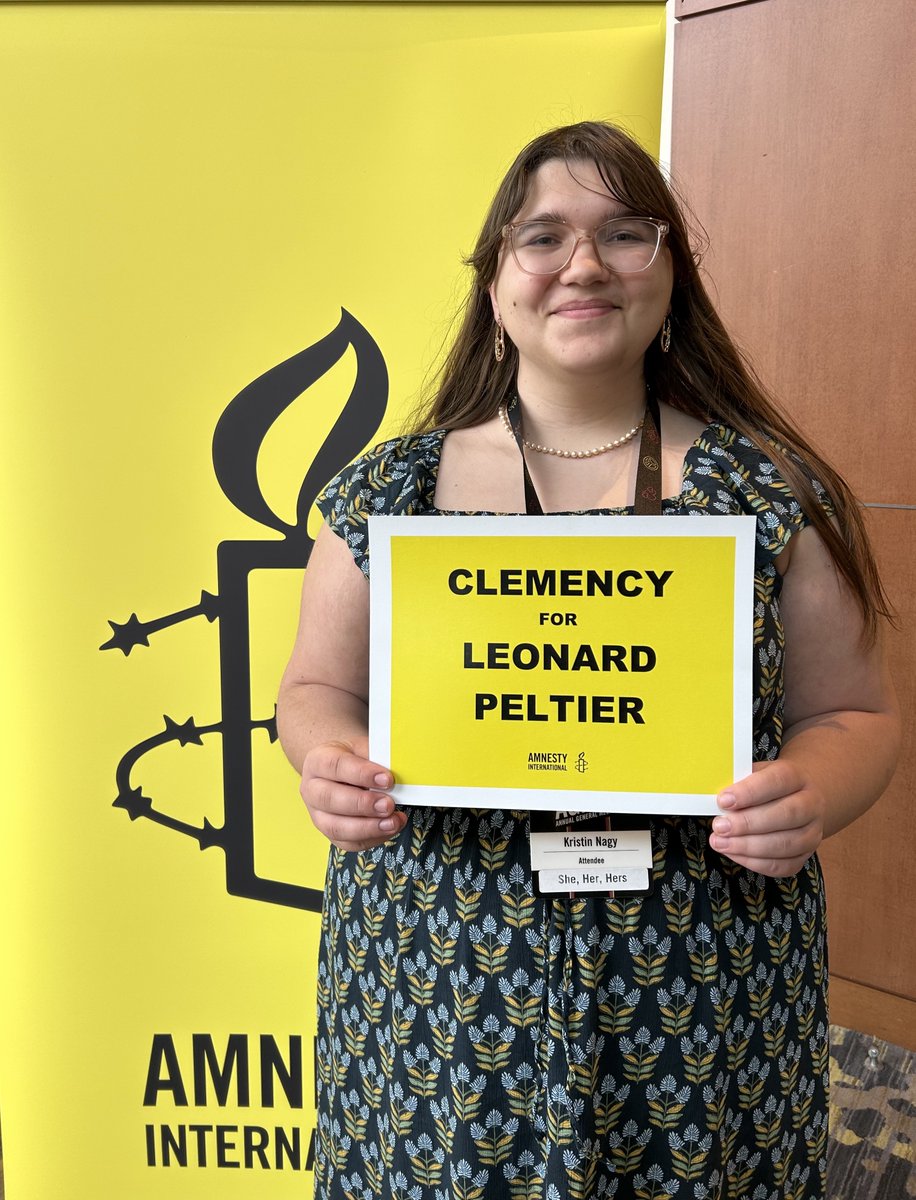 AGM 2023 with @amnestyusa @dpaulobrien &
@amnesty #HumanRightsDefender urgently  calling on @Potus @VP @WhiteHouse to #FreeLeonardPeltier #ExecutiveClemency NOW!