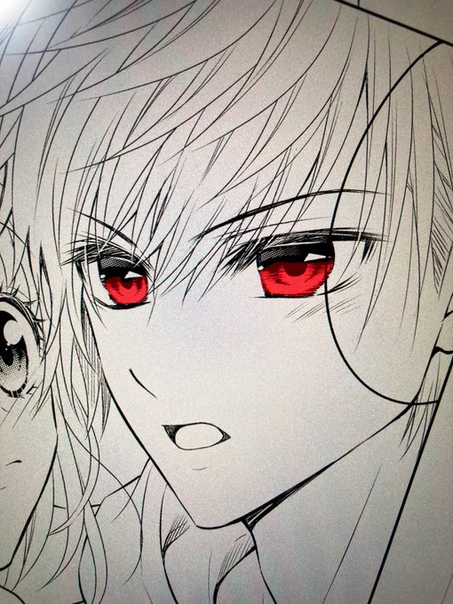 今月号の瞳クイックマスク赤目コレクション#ちゃお#辻永ひつじ#ずるい恋の叶え方 