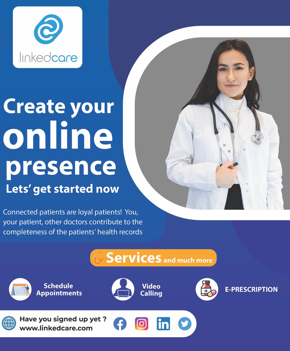 Linkedcare_In's tweet photo. Create your online presence!
The company's services include Products include dental clinic management system, electronic medical records, CRM, marketing operations, dental imaging cloud, smart hardware, and mobile applications for doctors and patients.
#linkedcare #healthcare https://t.co/KLE4unipY3