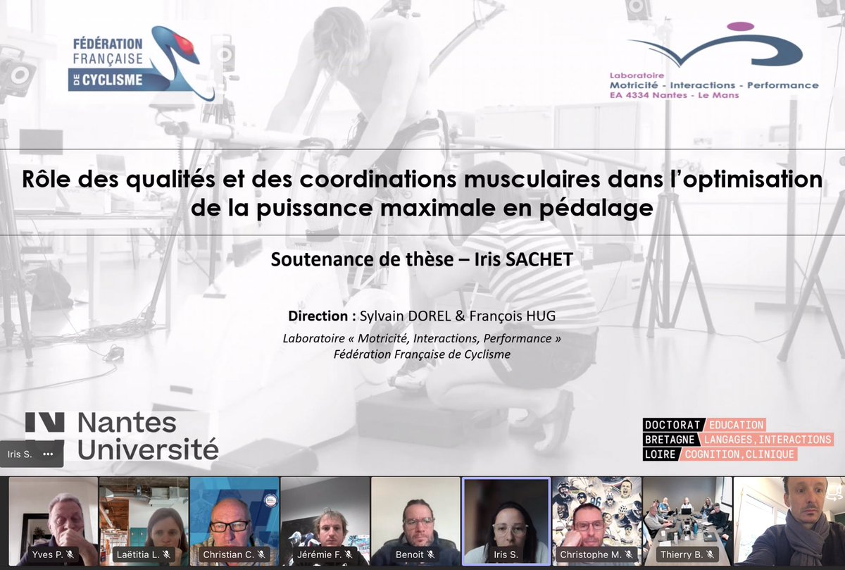 Emmanuel Brunet (@emmanuelbrunet) on Twitter photo 2ème Kfé de la DTN <a href="/FFCyclisme/">FFC</a>
Au tour de <a href="/Iris_Sachet/">Sachet Iris</a>, désormais ´Sport Scientist’ de faire la présentation de ses travaux de thèse 💪🦵🚴<a href="/LaboMIP/">Labo MIP</a> <a href="/NantesUniv/">Nantes Université</a> @INSEP_PARIS <a href="/SylvDorel/">Sylvain Dorel</a> @FrancoisHug <a href="/AssoANRT/">AssoANRT</a> 2ème Kfé de la DTN <a href="/FFCyclisme/">FFC</a>
Au tour de <a href="/Iris_Sachet/">Sachet Iris</a>, désormais ´Sport Scientist’ de faire la présentation de ses travaux de thèse 💪🦵🚴<a href="/LaboMIP/">Labo MIP</a> <a href="/NantesUniv/">Nantes Université</a> @INSEP_PARIS <a href="/SylvDorel/">Sylvain Dorel</a> @FrancoisHug <a href="/AssoANRT/">AssoANRT</a>