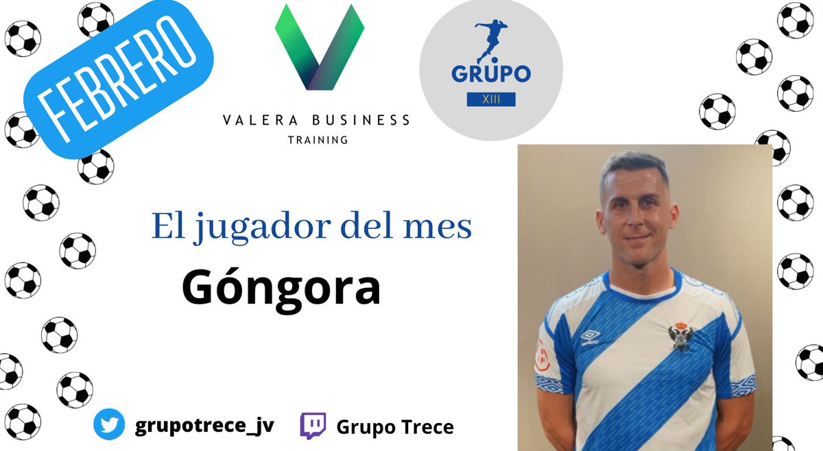 Una vez acabado  febrero os presentamos al mejor jugador del mes, que ha contribuido a que su equipo haga un pleno de victorias con goles decisivos y defensivamente dejando la portería a cero en todo el mes. Esa racha de victorias le da a su equipo practicamente el ascenso