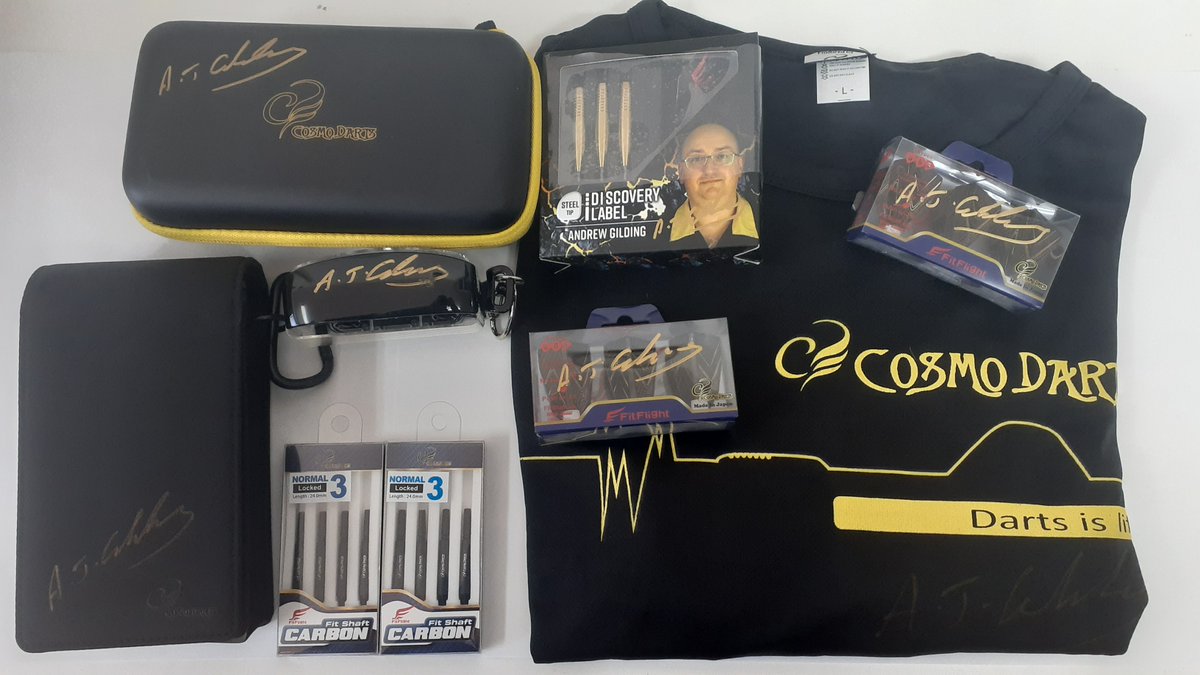 CosmoDartsInt's tweet image. 【GIVEAWAY】
2 lucky winners will get a set of Andrew's @Goldfinger180 signed signature flights ✙ Discovery Label or Fit Holder🔥

Rules:
🎯Follow @CosmoDartsInt
🎯RT this post
Ends 2023/3/9(JST)
Best of luck to everyone!!

#CosmoDarts #FitFlight #giveaway #AndrewGilding