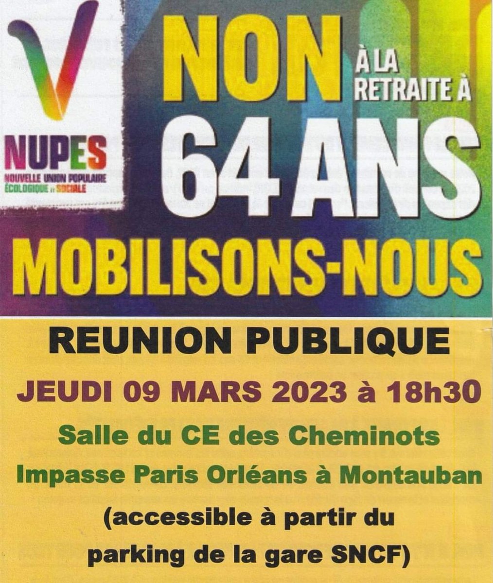 PCF_82's tweet photo. Avec @_PS82 @eelv82 @insoumis82 
#NonALaReformeDesRetraites https://t.co/4HVLM2Kfs8