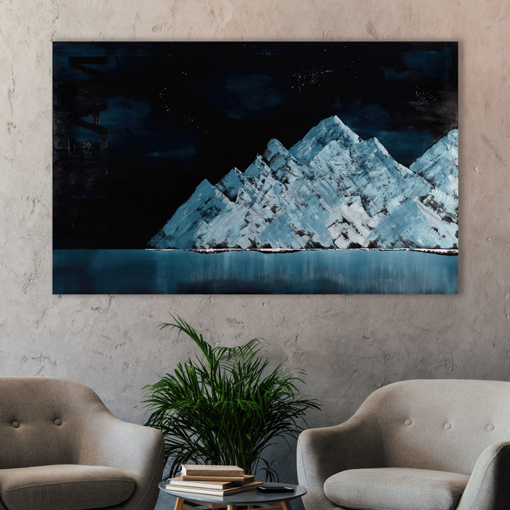 DennisHardes's tweet photo. Blue #02 Dream - (160 x 100 cm) - Leuk feit, een aantal kleine sterren geven licht in het donker.
Prijs: 1.600,- euro

 #kunst #schilderij #art #gallerie #acrylverf #canvas #creativiteit #kunstwerk #artwork #painting #blue #blauw #droom #dream #landschap #nacht #bergen #sneeuw https://t.co/hqbtnFrCm0