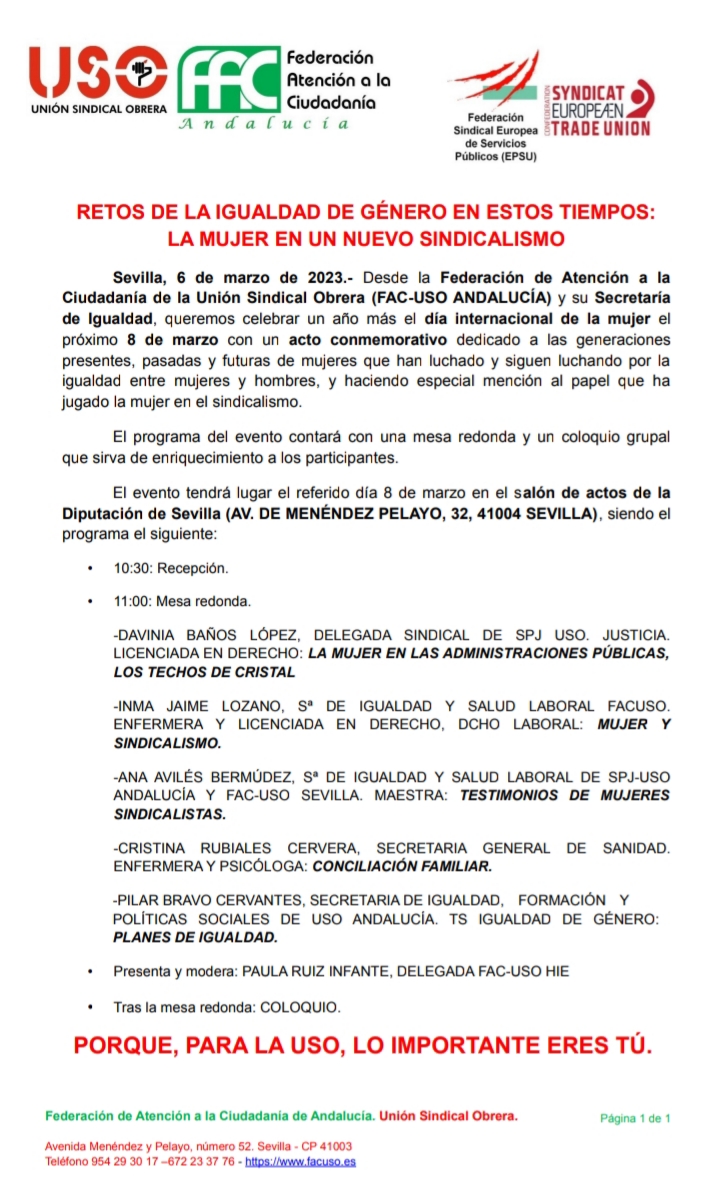 FAC-USO Andalucía (@facusoandalucia) on Twitter photo 