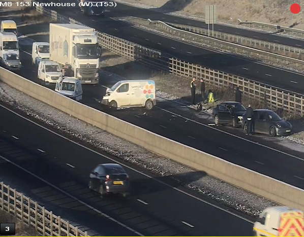❗️NEW ⌚️07:55

#M8 J6 - Eastbound

The #M8 Eastbound is BLOCKED due to a multi-vehicle collision.

Police are in attendance and traffic is stationary on approach.

#takecare