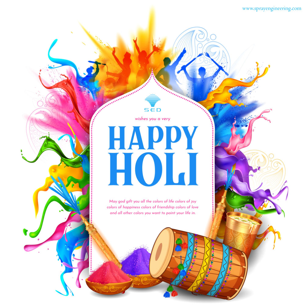 May god gift you all the colors of life colors of joy colors of happiness colors of friendship colors of love and all other colors you want to paint your life in. Happy Holi to all of you!😄 

#sprayengineering #happiness #engineer #technology #holi #holi2023 #engineering #colors