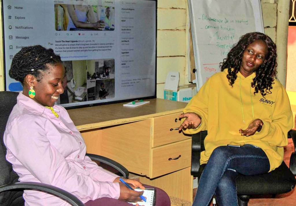DorahNellyK's tweet photo. Knowledge sharing is by far one of the things I love to do! It was such an amazing experience breaking down this year's #WomensDay theme for these young people and how they can leverage digital media for advocacy and career building.Thank you @uyahf1 for hosting me. #DigitAGirl https://t.co/8LWhenNfi2
