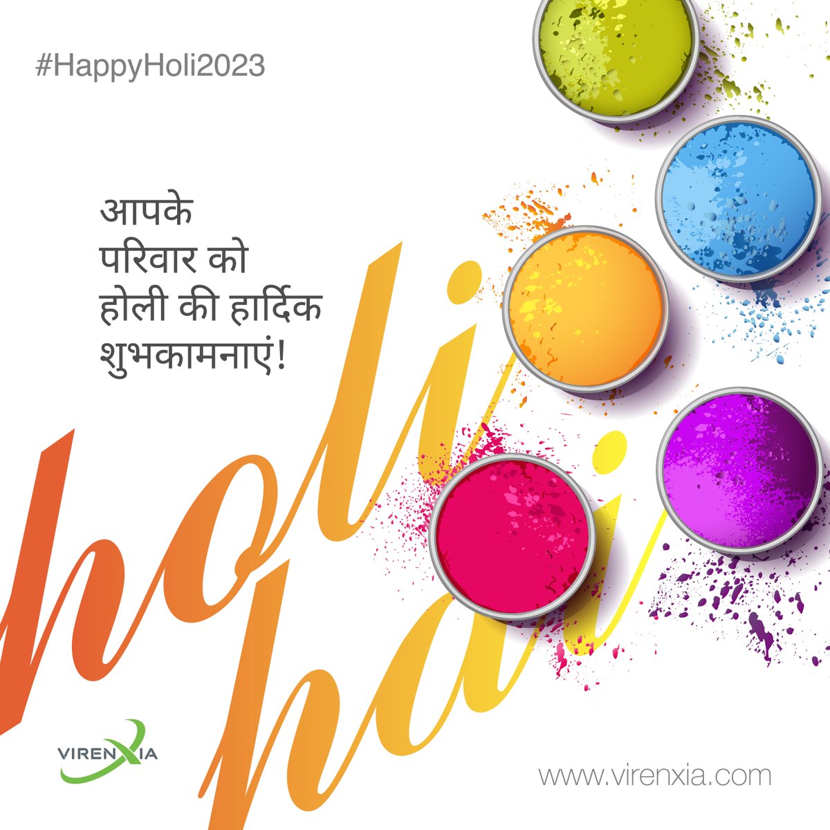 virenxia's tweet photo. We wish you a happy and colourful #Holi! https://t.co/XYYGJeDLUL
