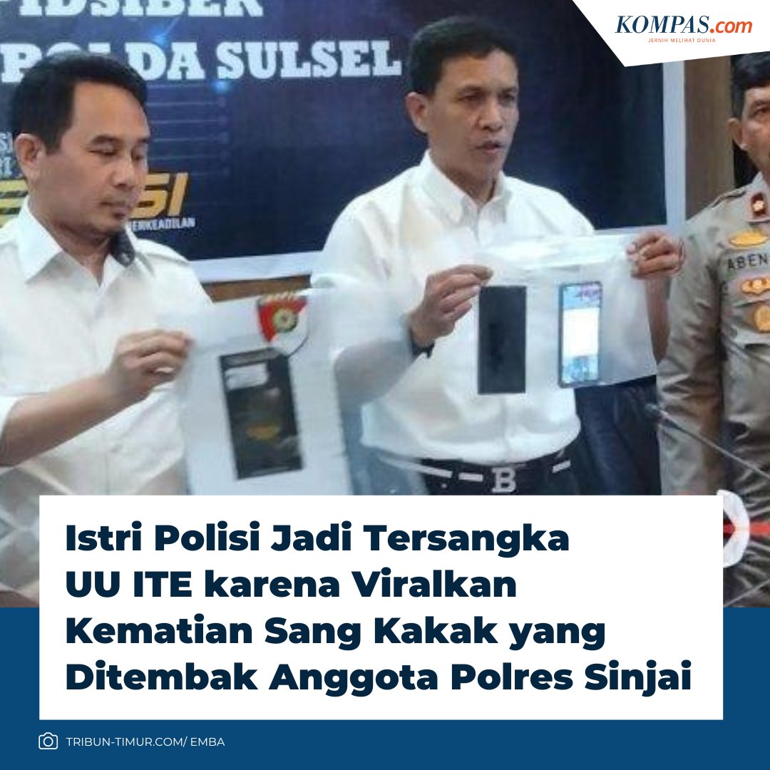 Ernawati dinyatakan sebagai tersangka pencemaran nama baik pada Senin (6/3/2023). Ernawati ditangkap karena membuat video di media sosial dengan hashtag #percumalaporpolisi hingga viral. / #Polisi #JernihMelihatDunia 

Baca di bit.ly/3ymNBg0