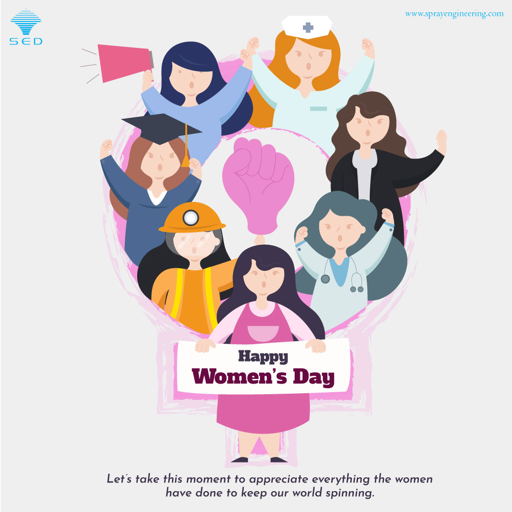 sprayeng's tweet photo. Let’s take this moment to appreciate everything the women have done to keep our world spinning.  Happy Women’s Day! 👩 

#sprayengineering #happiness #water #engineer #technology #mohali #chandigarh #tech #celebrate #india  #womenday #woman #love #engineering #womenempowerment https://t.co/p7kQmX4RUk