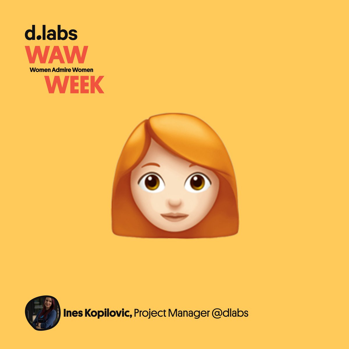 🌹 WAW Week officially starts now, so …

… *drumroll please* Ines Kopilovic is our first d.labsian to present you the female founder story that inspires her!

To hear it join us here 👇:
bit.ly/3ZDzAGM

#internationalwomensday2023 #wawweek #dlabs #womeninbusiness
