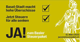 ⏰Abstimmen  nicht  vergessen!
Ein  klares  JA  zum  Basler  #Steuerpaket,  das  von  
SP/Mitte/GLP/FDP/SVP/LDP  als  fair  und  ausgewogen unterstützt  wird. 

Die Basler wollen endlich weniger Steuern zahlen. Basta! primenews.ch/articles/2023/……
