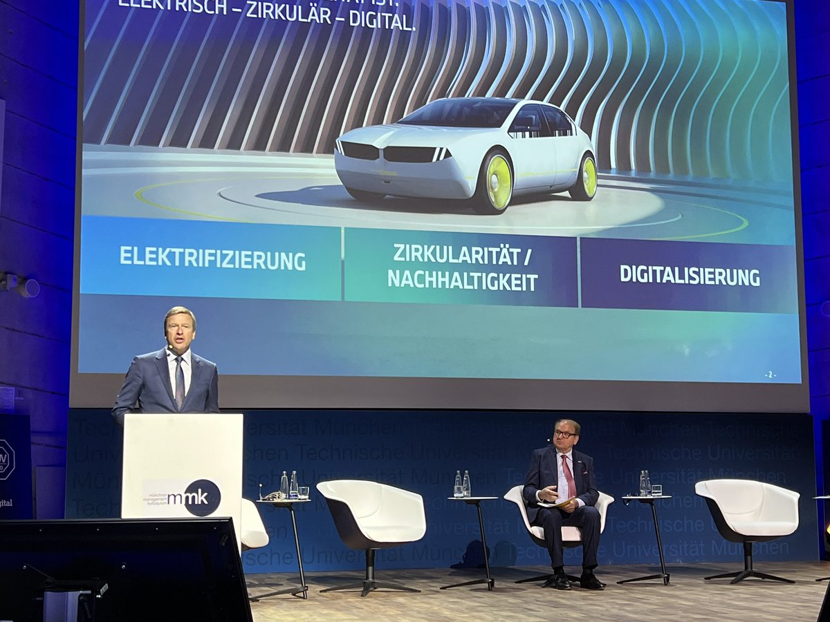 DIKT_Muc's tweet photo. @bmw_group CEO Prof. Oliver Zipse auf dem #mmk30: “Technologie-Offenheit ist der beste Ansatz zur Gestaltung unserer Industrie. (…) Wenn sie sich bei den Lieferketten keine Mühe geben, können sie ihre Klimaziele nicht erreichen.” @TU_Muenchen https://t.co/wyTYUNd1xl