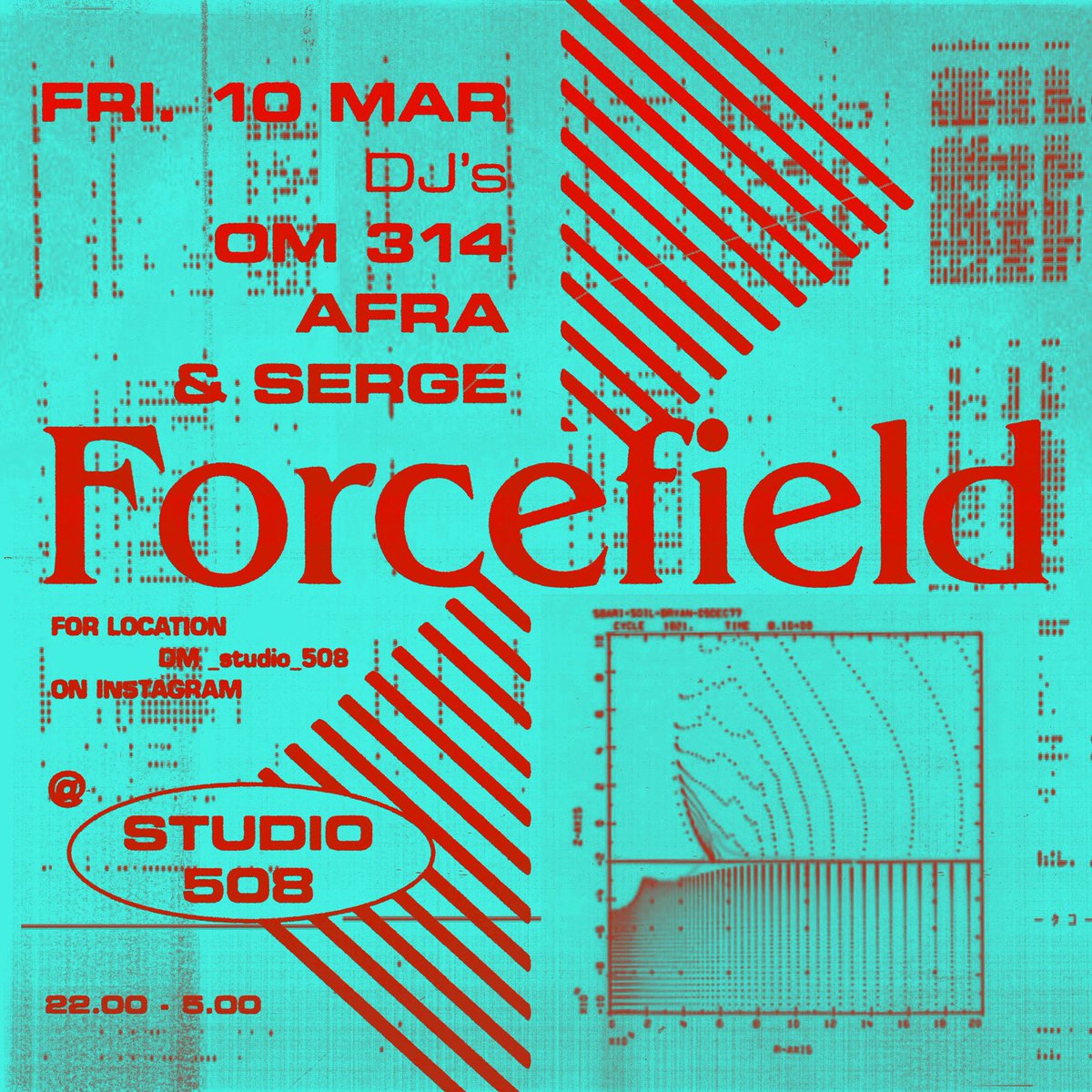 This friday… a new edition of Forcefield. A series of small intimate parties hosted by Afra and myself! 🪩