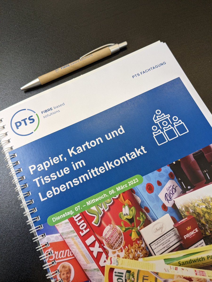 Los geht's mit der <a href="/ptspaper/">PTS – Institut für Fasern & Papier</a> Fachtagung Papier, Karton und Tissue im Lebensmittelkontakt in #Dresden. #Lebensmittel #verpackung #papier