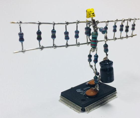 Elecrow1's tweet photo. When #electronic components used for #PCBAssembly have a mind of their own 🤣🤣🤣
#ElecrowPCB #Sharedproject #FYP #moods (Credit: Bert Van) https://t.co/lvBi9ZddEU