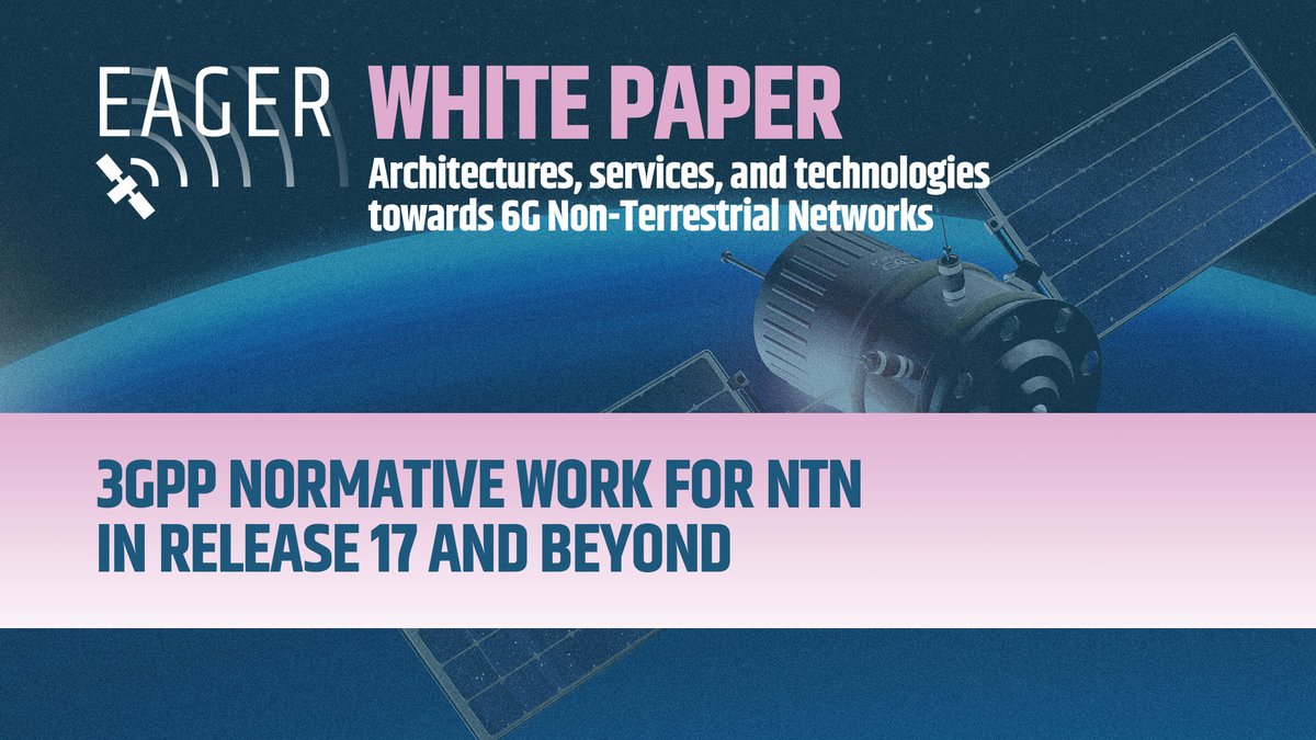 eagersatcom's tweet photo. As a result of #3GPP Rel. 17, the first global standard for #SatCom was released in April 2022.

⚖️ Explore in the EAGER #WhitePaper the process that led to the creation of the initial set of requirements for #NTN-based 5G systems
➡️ https://t.co/DhK1ShizeW

@esa @3GPPLive https://t.co/g6YDL7U5NS