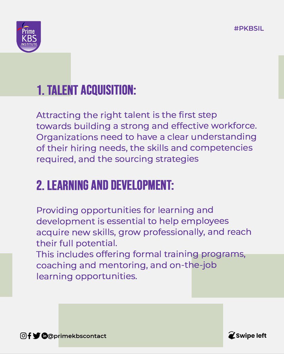 Effective talent management practices can help organizations achieve their business objectives, enhance employee engagement, and improve organizational performance.
Here are some key components of a successful talent management strategy:

#employeeengagement #talentacquisition