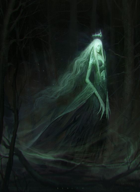 'Or she may be seen at night as a shrouded woman, crouched beneath the trees, lamenting with veiled face; or flying past in the moonlight, crying bitterly: and the cry of this spirit is mournful beyond all other sounds on earth...'
-Lady Wilde

#GhoulMoon #Superstitiology