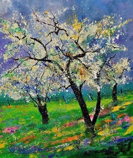Printemps par l’Artiste Contemporain Belge Pol Ledent  !