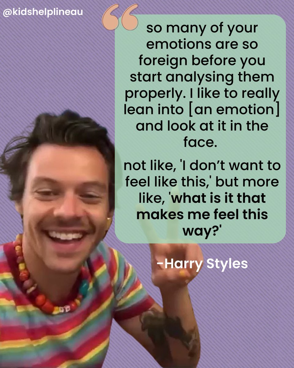 Who knew even the ✨ Harry Styles ✨ who's been rocking out all over our feeds for #AusLOT could also have mental health struggles - just like us. #KidsHelplineAU #MentalHealth #HarryStyles #LoveOnTour
