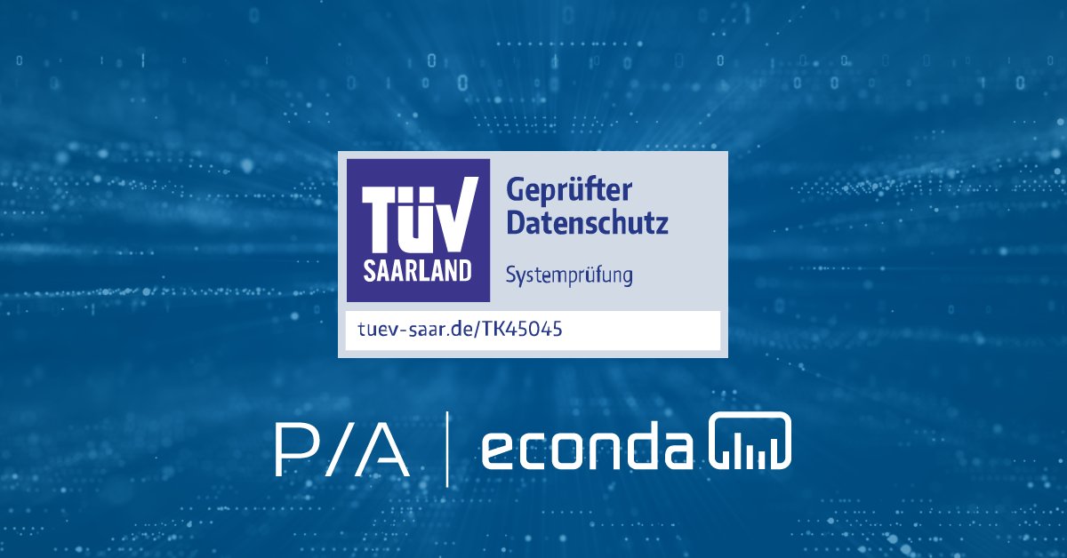 Und schon wieder wurde bestätigt: Mit econda sind Deine Daten absolut sicher 🛡️ 

Denn auch in diesem Jahr haben wir erneut die TÜV-Zertifizierung für geprüften Datenschutz im Bereich Analytics, Recommendation Services und Personalization Services erfolgreich bestanden.