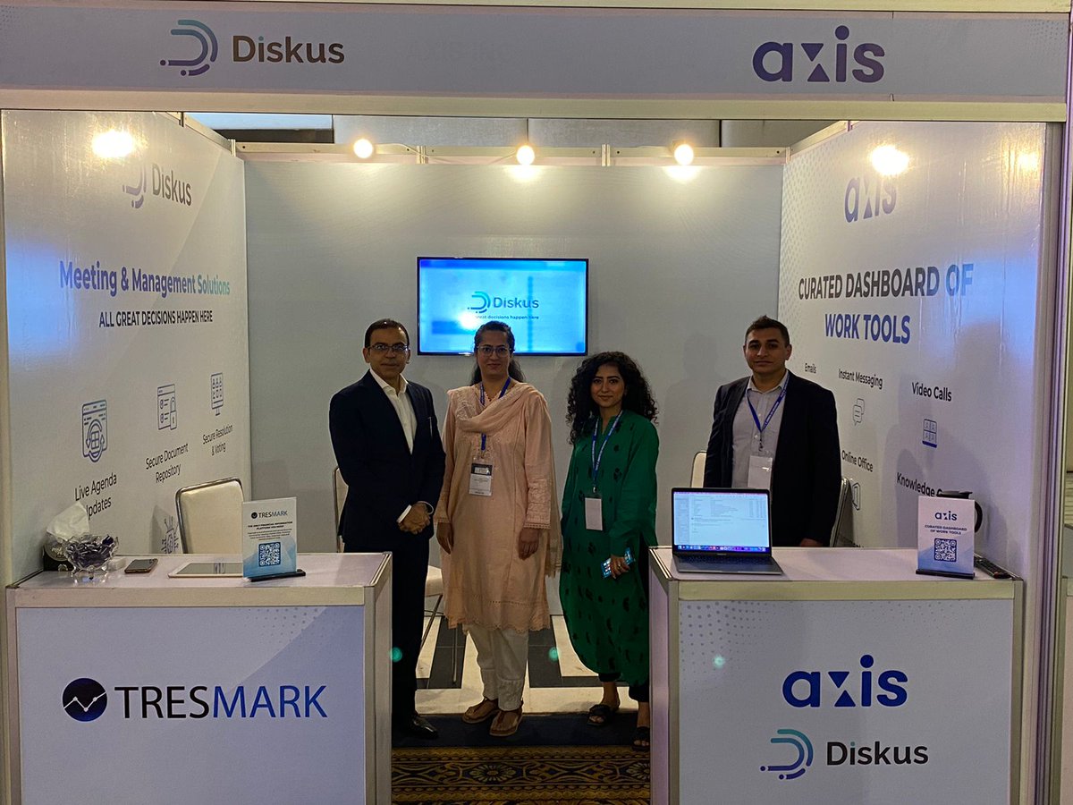 𝐈𝐭 𝐢𝐬 𝐡𝐚𝐩𝐩𝐞𝐧𝐢𝐧𝐠 𝐧𝐨𝐰!

Join us at the 9th Pakistan CIO Summit and 7th IT Showcase Pakistan 2023, at the Marriott Hotel, Karachi. Our team is waiting for you at Stall A-09!

#PCSE2023 #ciosummit #IT #Axis #Diskus #Tresmark #Worktools
